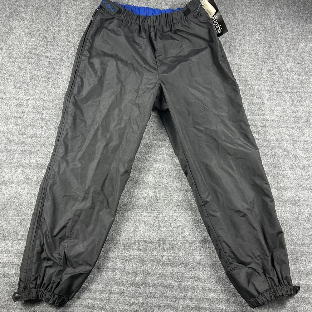 Columbia Bugaboo Pant Mens XL Black Nylon‎ Snow Ski Winter Outdoor Vintage NWT